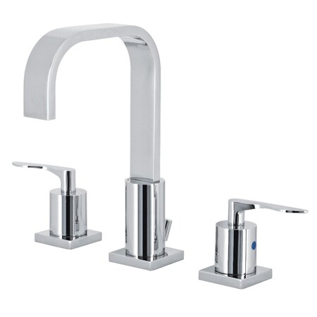 Kingston Brass FSC8961SVL Widespread Bathroom Faucet with Pop-Up Drain, Polished Chrome FSC8961SVL